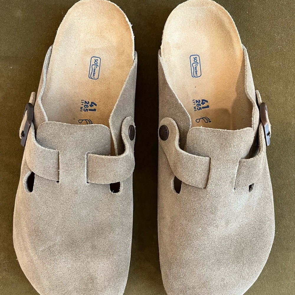 Birkenstock Boston Suede Clog (Size 41)